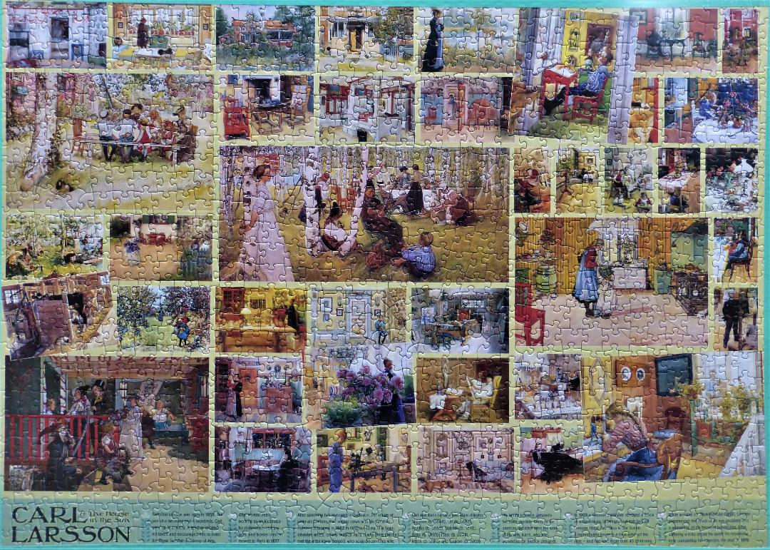 トールペイント作品　COLLAGE Carl Larsson Cobble Hill Collage — USA Cobble Hill Puzzles