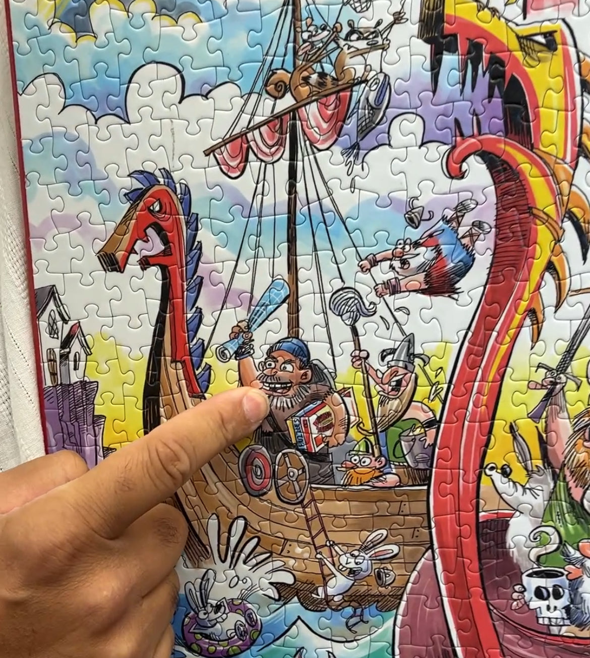 cartoon character pirate or Viking