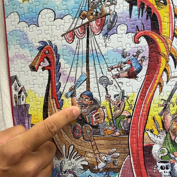 cartoon character pirate or Viking