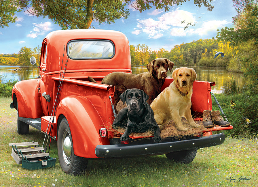 Cobble Hill Puzzle 1000 Pezzi 'Azienda Rana' Con Poster Incluso, Made In USA, Cartone Riciclato, 67,6x48,9 Cm