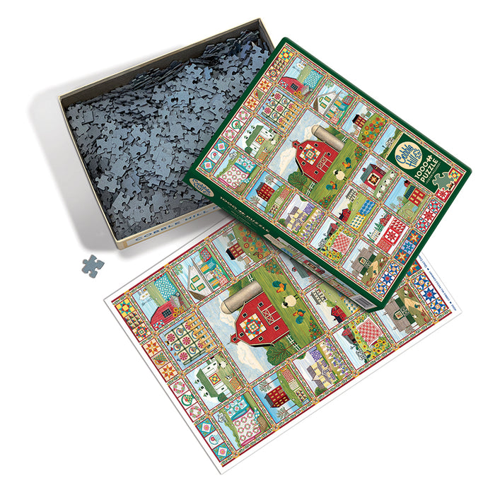 Puzzle vita di campagna 1000 pezzi, Fattoria trapunta Puzzle vita di campagna 1000 pezzi, Fattoria trapunta