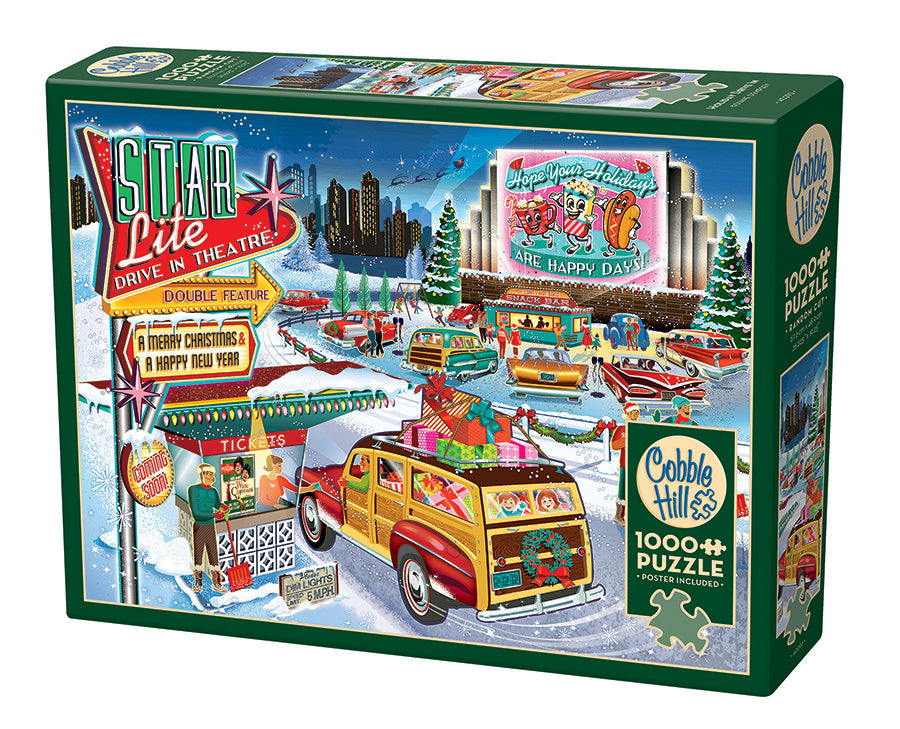 Holiday Drive In | 1000 Piece - Cobble Hill Puzzles — USA Cobble