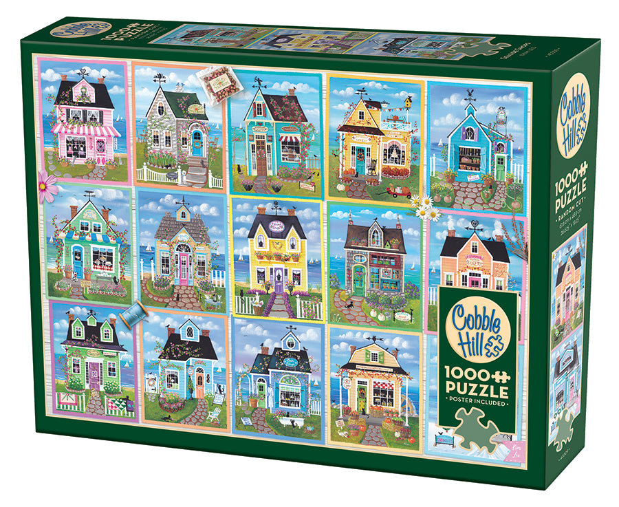 Seaside Shops | 1000 Piece - Cobble Hill Puzzles — USA Cobble Hill