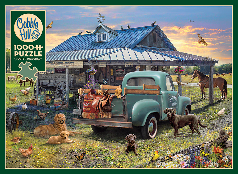 Cobble Hill Puzzle ‚New Day‘, 1000 Teile, Inkl. Poster – Motiv: Bären In Berglandschaft, Zufällig Geschnitten, Aus Recyceltem Material