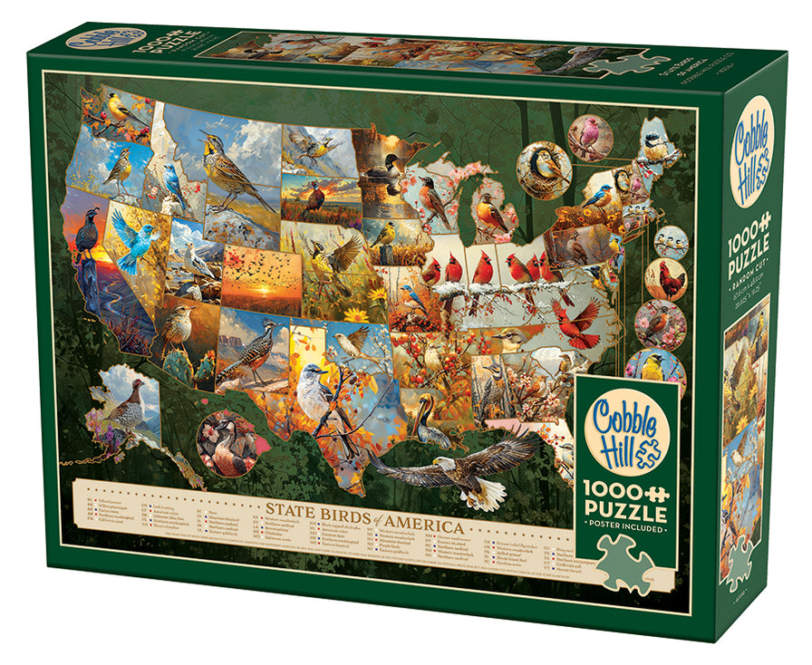 Puzzle Cobble Hill 1000 Pièces – Boîtes Vintage Fleuries – Affiche Incluse – Fabriqué Aux États-Unis