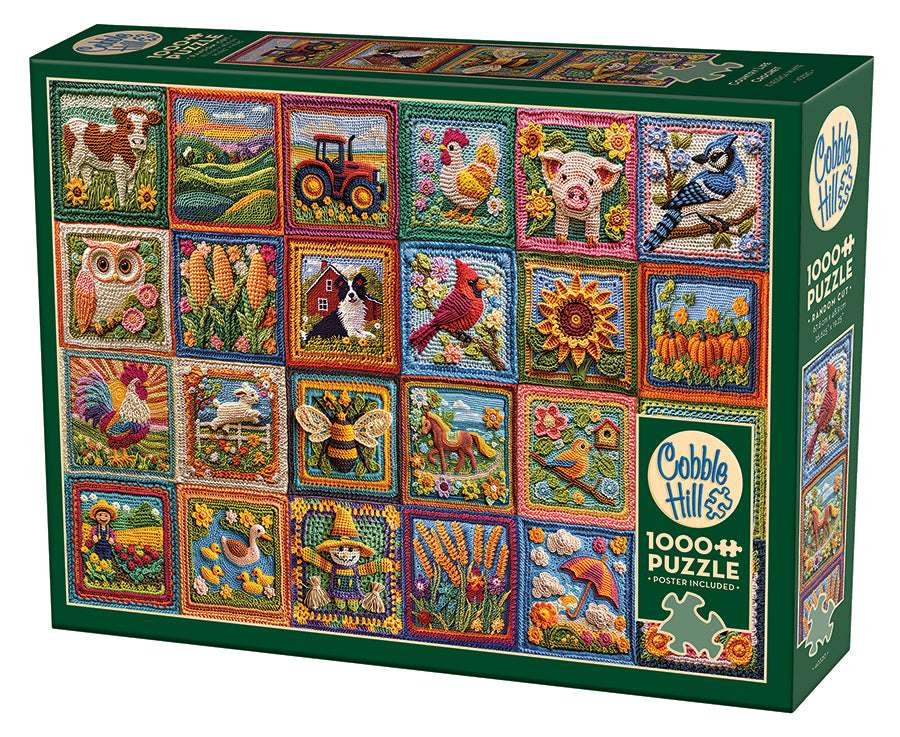 Country Life Crochet | 1000 Piece - Cobble Hill Puzzles — USA