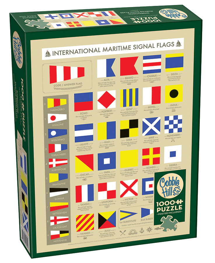 International Maritime Signal Flags | 1000 Piece - Cobble Hill