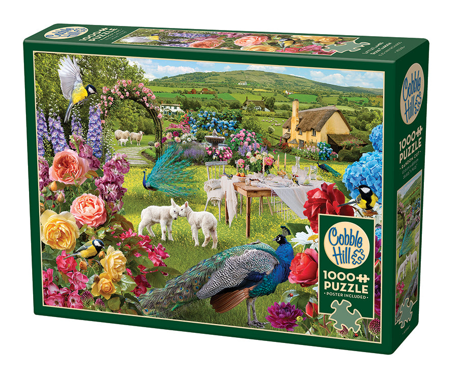 Little Lambs Rose Garden | 1000 Piece — USA Cobble Hill Puzzles