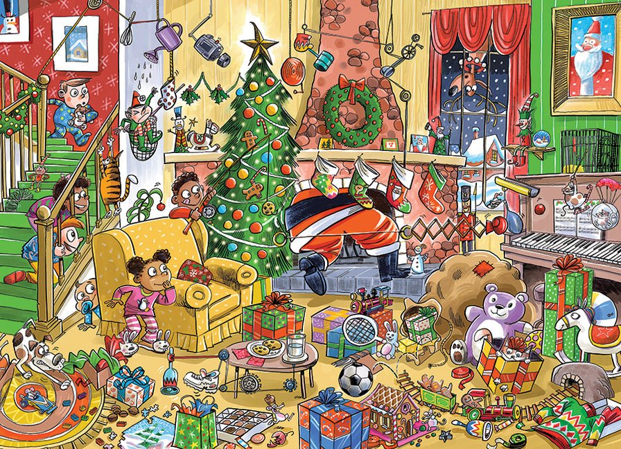Cobble Hill Puzzle da 1000 pezzi, cuccioli di Natale, poster