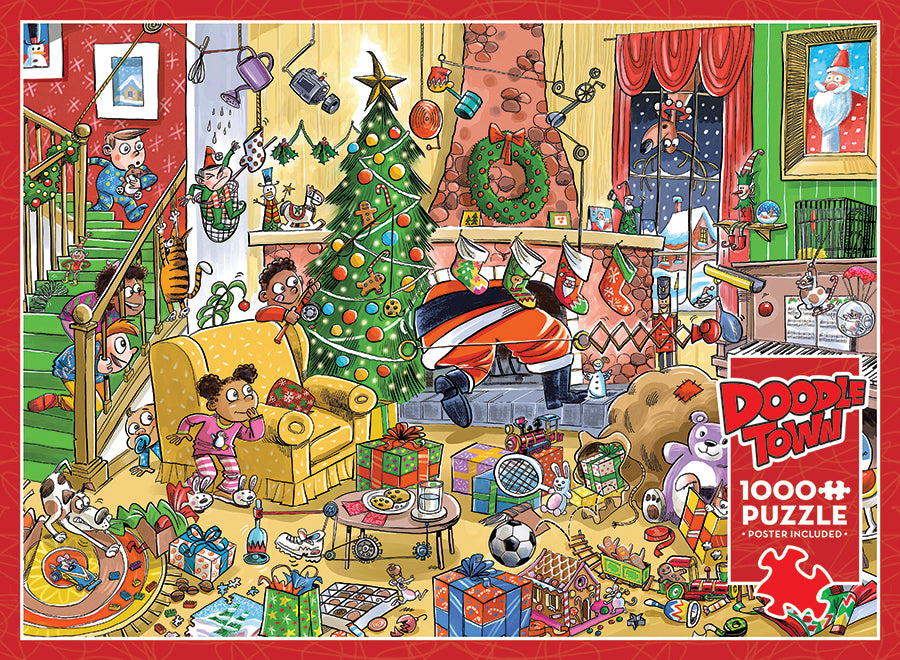 Cobblehill Puzzle „DoodleTown: San Francisco“ – 1000 Teile, Farbenfroh & Detailreich, Für Die Ganze Familie