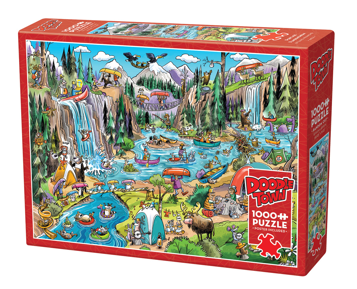 DoodleTown: Portage Pandemonium | 1000 Piece - Cobble Hill Puzzles