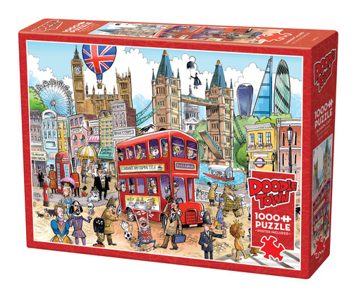 Cobblehill 53506 1000 pc DoodleTown: Elfi al lavoro Puzzle Varie Cobblehill 53506 1000 pc DoodleTown: Elfi al lavoro Puzzle Varie