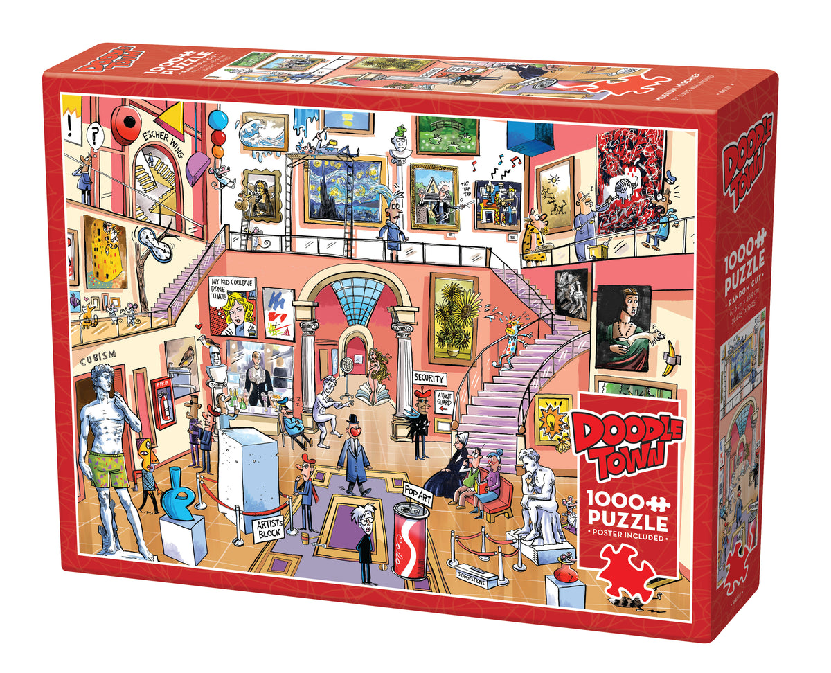 Doodletown: Museum Mischief | 1000 Piece — USA Cobble Hill Puzzles