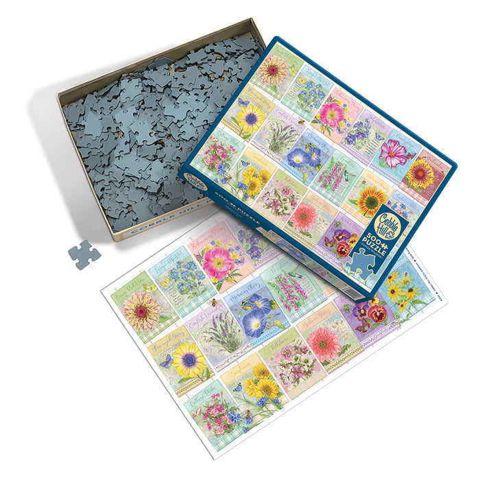 flower seed packet puzzle Seed Packets | 500 Piece