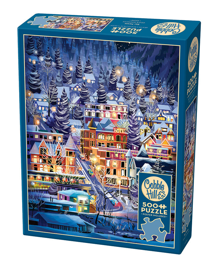 Cobble Hill Puzzle 500 Pezzi 'Salmon Watch Spirit Bear' - Fauna Selvatica Di Robert Bateman