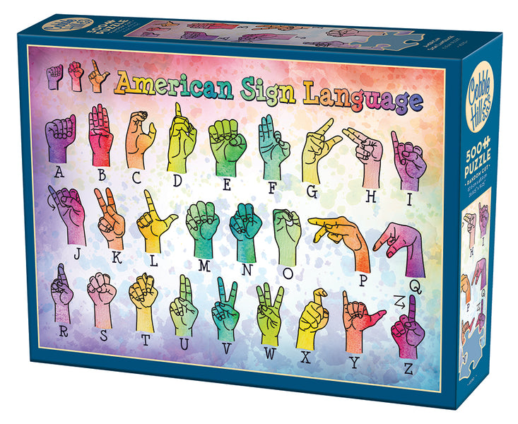 American Sign Language | 500 Piece - Cobble Hill Puzzles — USA