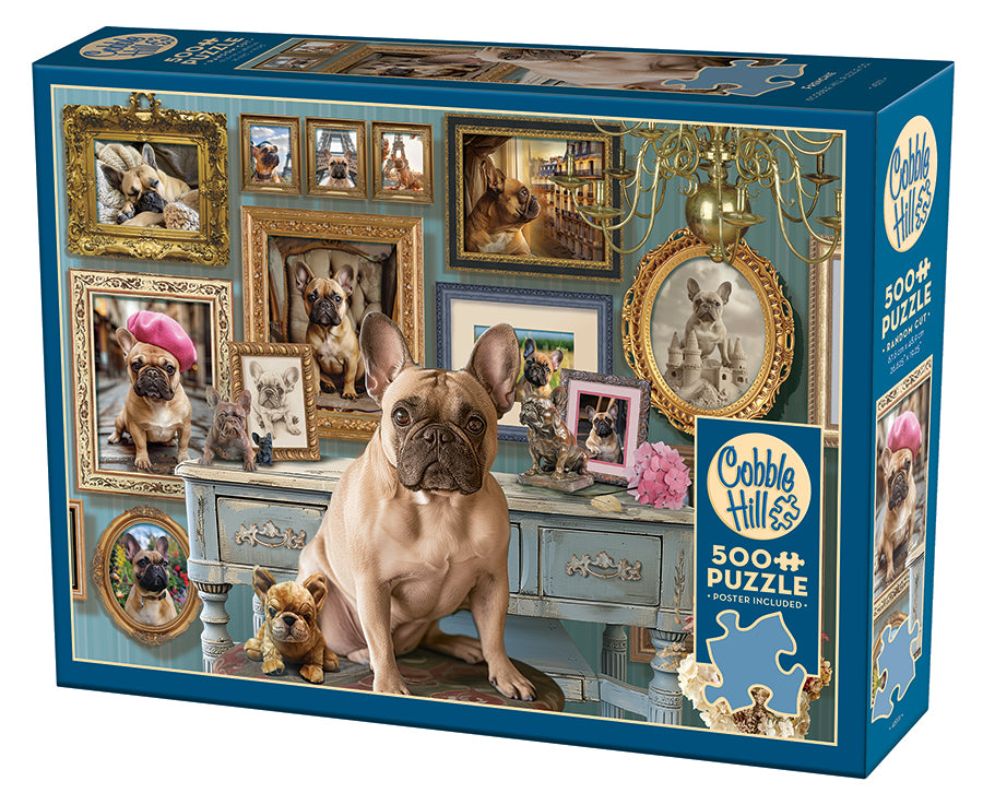 Ceaco – Frenchie’s At Play – 1000 übergroßes Puzzle – Handgefertigte Stanzform – Made In USA Ceaco – Frenchie’s At Play – 1000 übergroßes Puzzle – Handgefertigte Stanzform – Made In USA