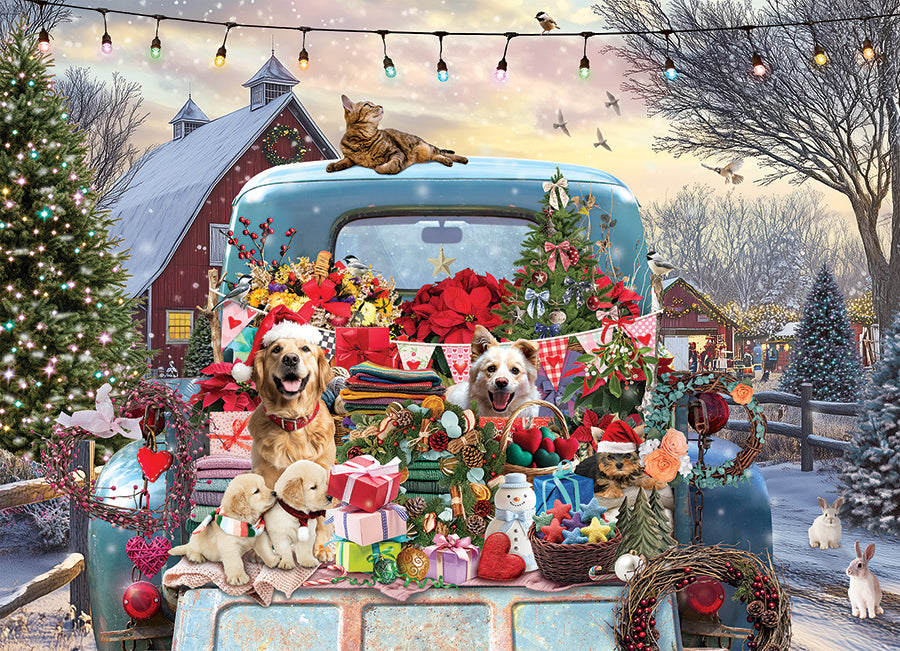 Country Truck in Winter | 500 Piece | AI Assistance