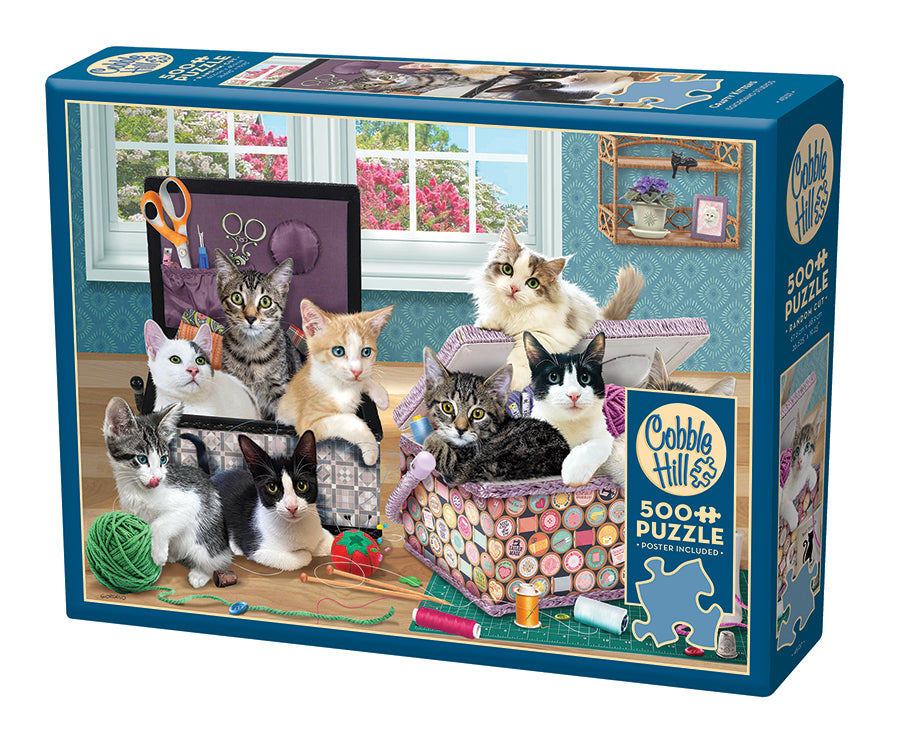 ブリーデン　エギマル40本セット　フリーフォール　ソフトフォール Crafty Kittens | 500 Piece — USA Cobble Hill Puzzles