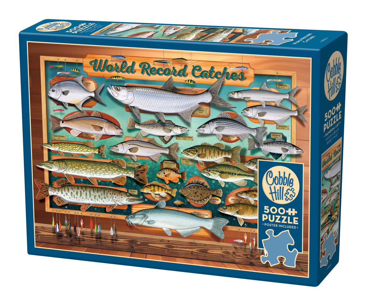 World Record Catches | 500 Piece — USA Cobble Hill Puzzles