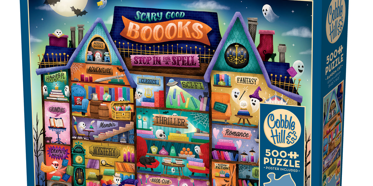 Scary Good Boooks | 500 piece — USA Cobble Hill Puzzles
