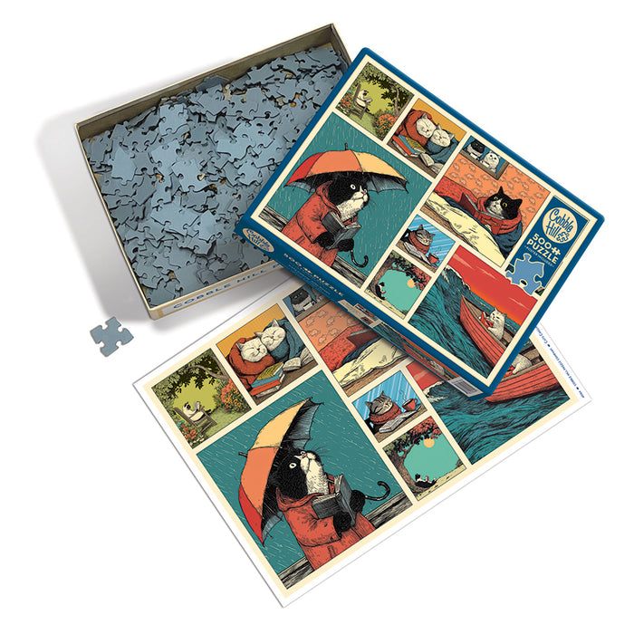 Cats Chillin with Books | 500 Piece