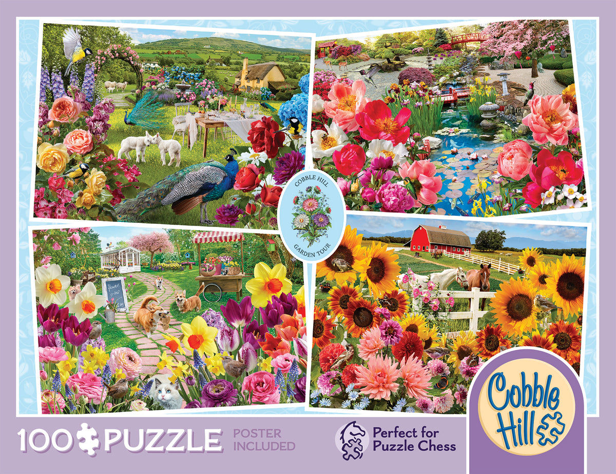 Garden Tour | 100 Piece — USA Cobble Hill Puzzles
