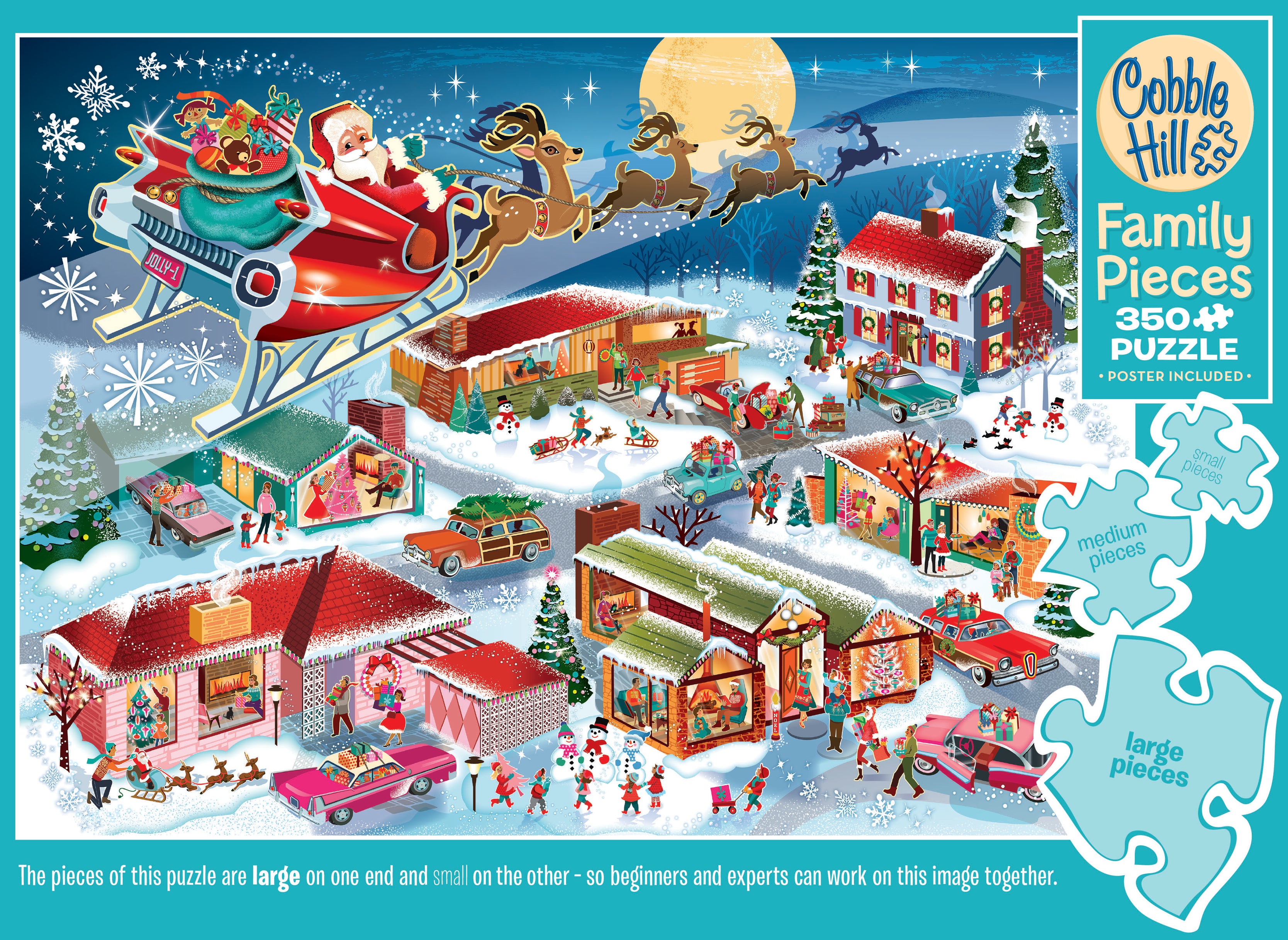 Cobble Hill FamilyUMRT Piece's 350 Puzzle - Ocean Magic - Sample