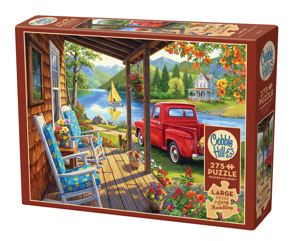 houses on the hill 新品未使用 Lake Life | Easy Handling 275 Piece | AI Assistance — USA Cobble