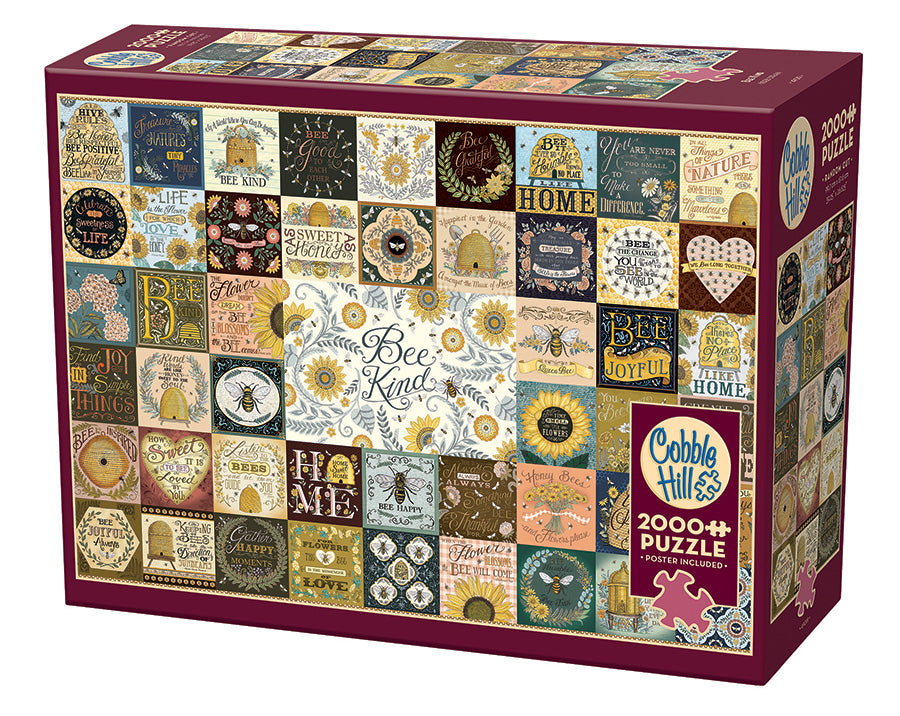Bee Kind | 2000 Piece - Cobble Hill Puzzles — USA Cobble Hill Puzzles