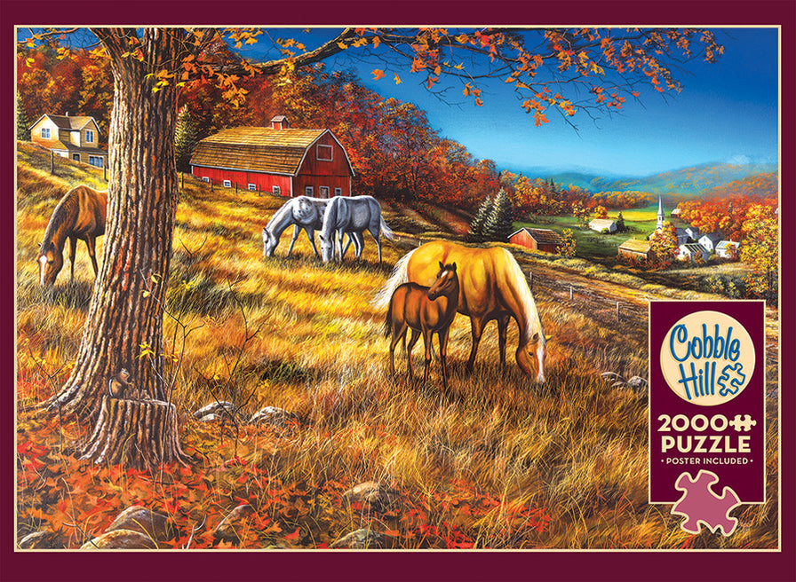 Red-Roofed Cabin | 2000 Piece - Cobble Hill Puzzles - USA Cobble Hill Puzzles