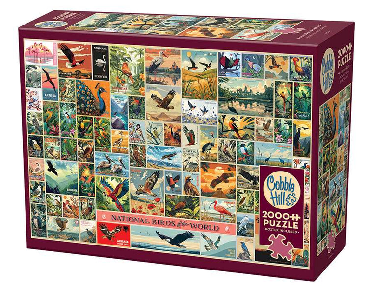 National Birds of the World | 2000 Piece - Cobble Hill Puzzles