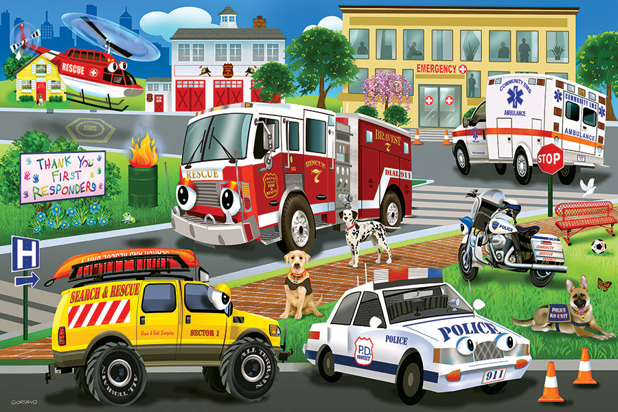 First Responders | Floor Puzzle 35pc