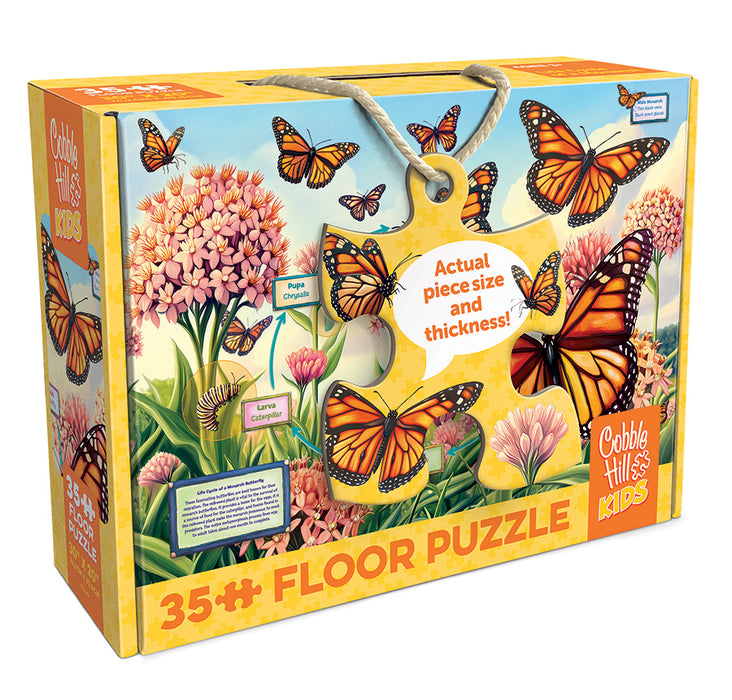 Life Cycle of a Monarch | Floor Puzzle 35pc | AI Assistance