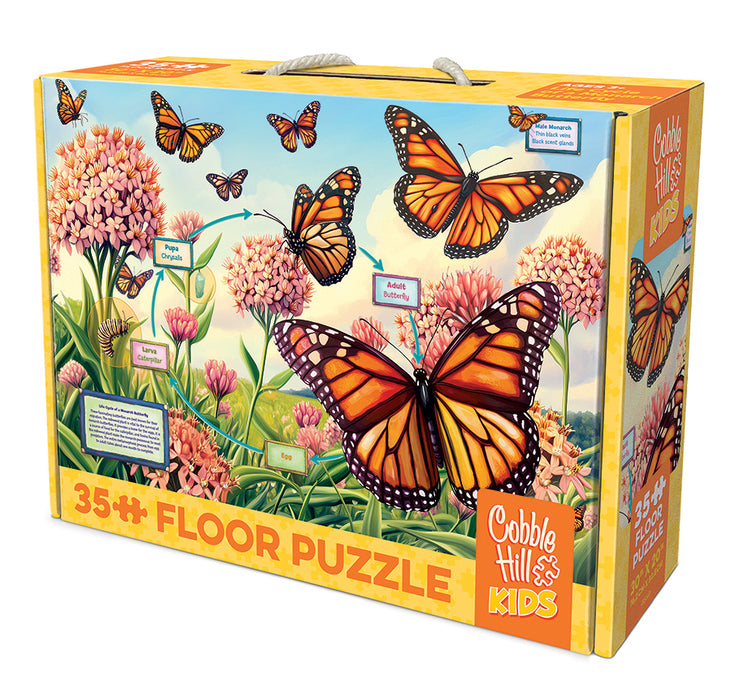 Life Cycle of a Monarch | Floor Puzzle 35pc | AI Assistance