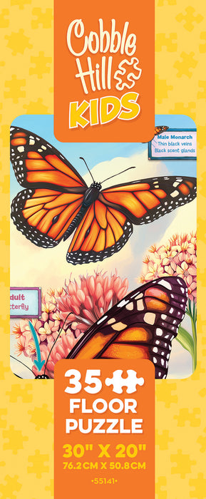 Life Cycle of a Monarch | Floor Puzzle 35pc | AI Assistance