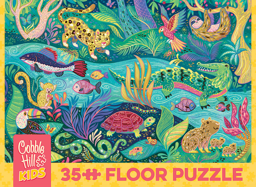 In the Rainforest | Floor Puzzle 35pc