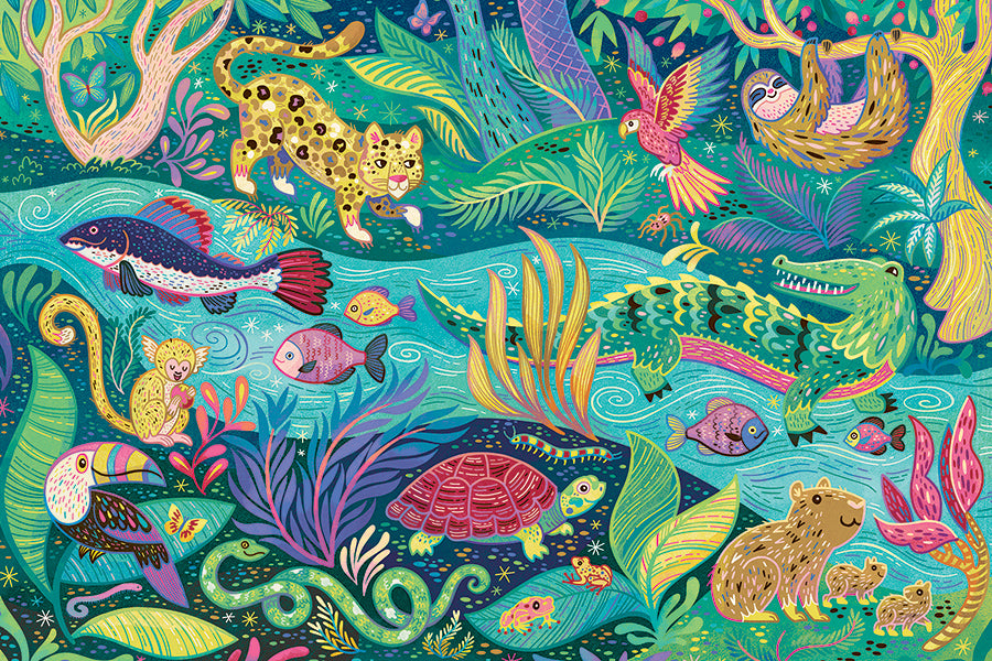 In the Rainforest | Floor Puzzle 35pc