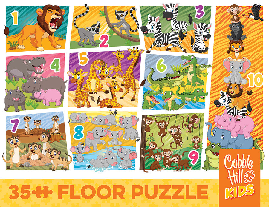 Animal Count | Floor Puzzle 35pc