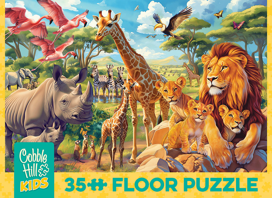 African Plains | Floor Puzzle 35pc | AI Assistance