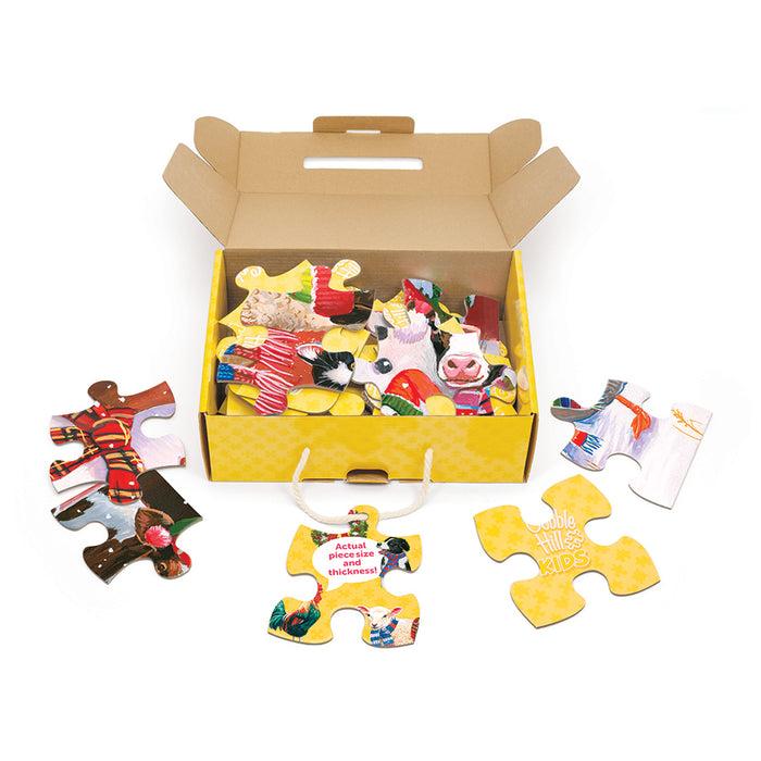 Festive Farmyard Greetings | Floor Puzzle 35pc