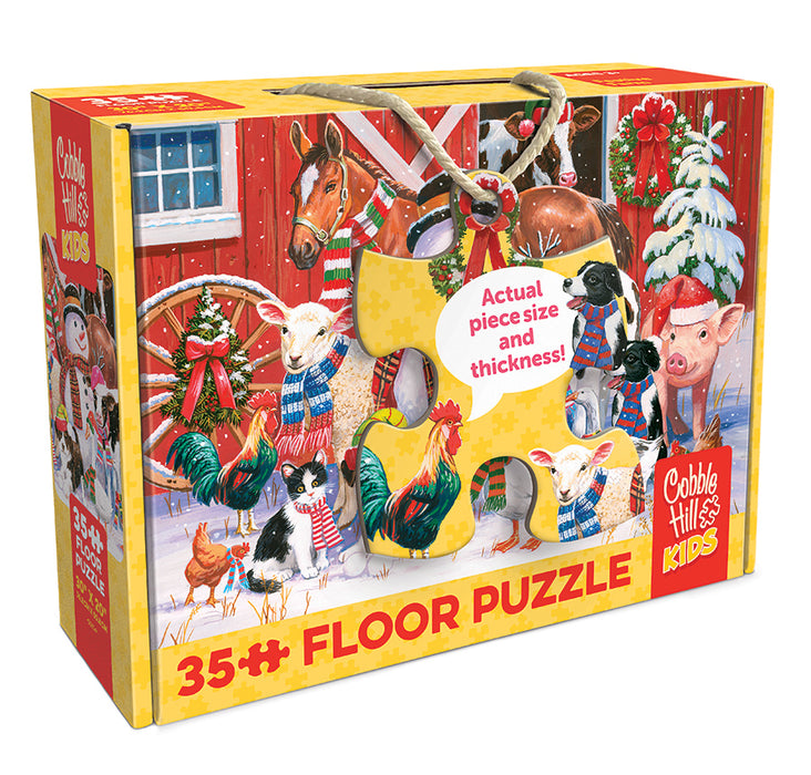 Festive Farmyard Greetings | Floor Puzzle 35pc