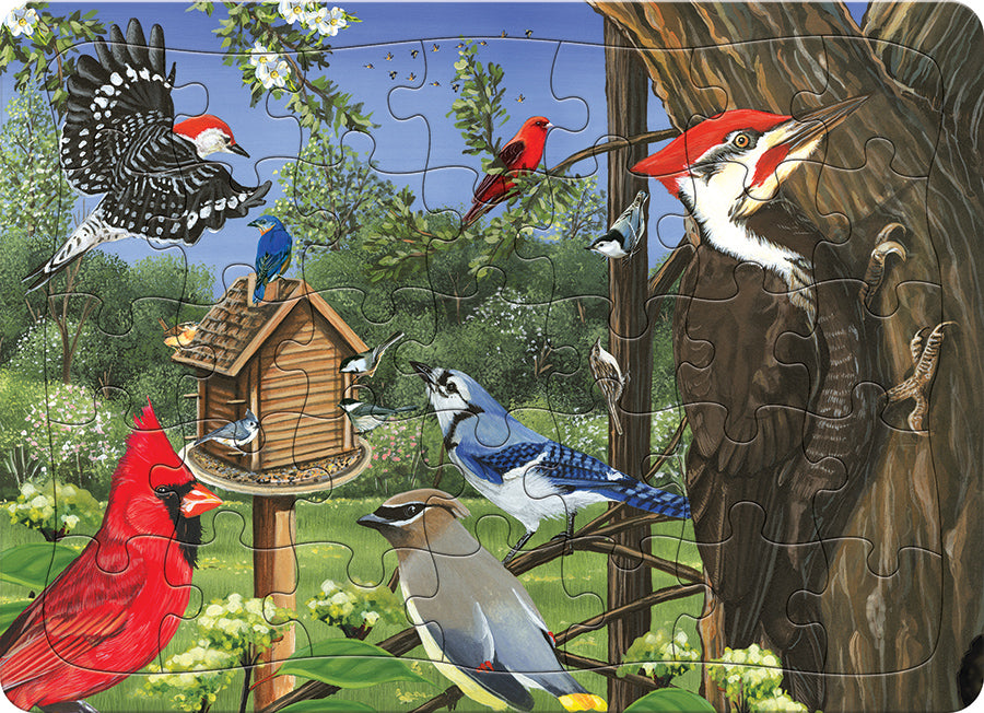 Around the Birdfeeder (tray) | 35 Piece Tray