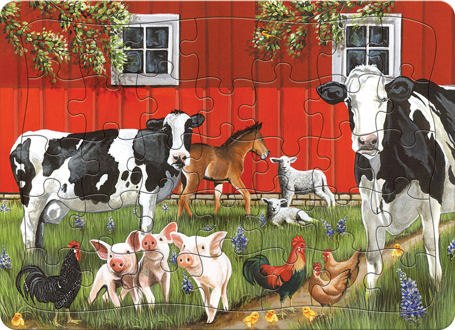 Red Barn Farm (tray) | 35 Piece Tray