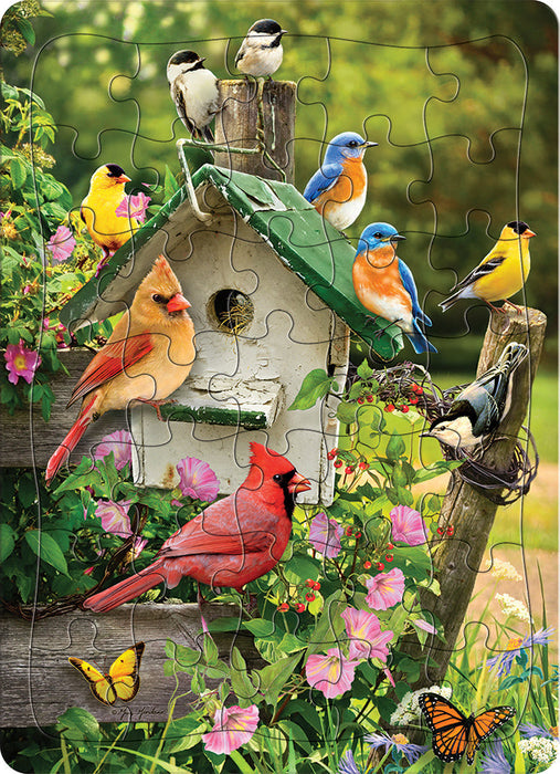 Singing Around the Birdhouse (tray) | 35 Piece Tray