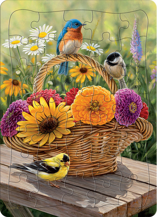 Bluebird and Bouquet (tray) | 35 Piece Tray