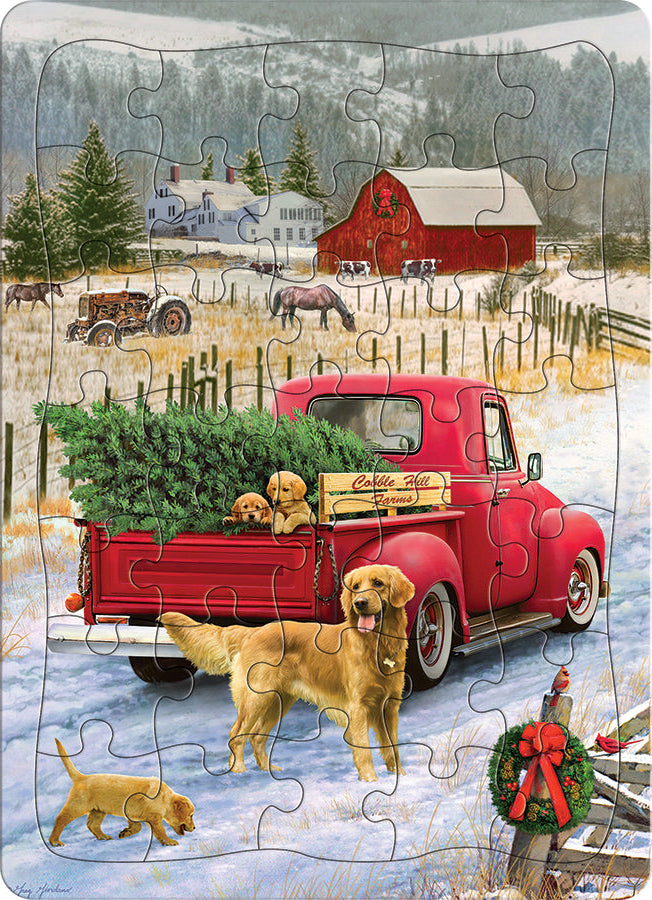 Red Truck Farm | 35 Piece Tray - Cobble Hill Puzzles — USA Cobble