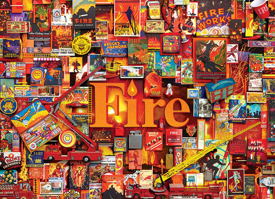 Fire by Shelley Davies | Discontinued 1000 Piece (Old Big Box)