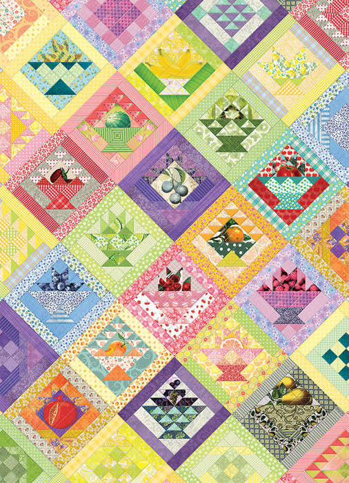 Fruit Basket Quilt | Discontinued 1000 Piece (Old Big Box)