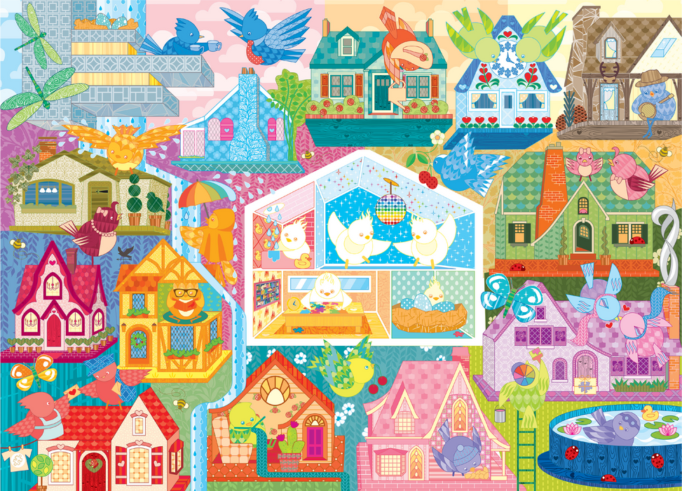 Rainbow Birdies | Speed Run Puzzle | 500 Piece